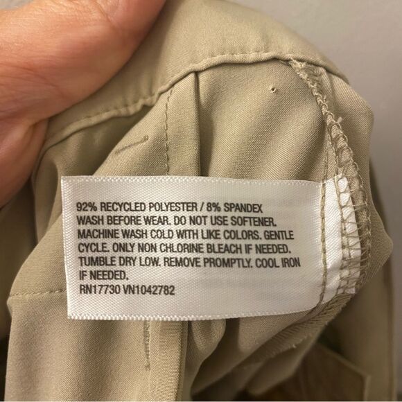 Cat and Jack Girls tan khaki school UNIFORM pants lightweight adjustable 12 - Picture 7 of 12